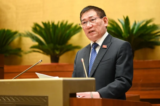 Bộ trưởng Bộ Tài chính Hồ Đức Phớc (Ảnh: quochoi.vn)