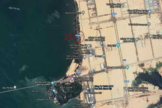 Vị trí thực hiện dự án Khu vui chơi giải trí Đầm Thị Nại, Tp. Quy Nhơn