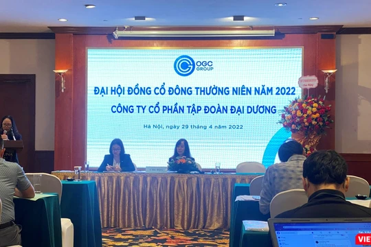 Tân Chủ tịch HĐQT Lê Thị Việt Nga làm chủ tọa Đại hội đồng cổ đông thường niên năm 2022 của CTCP Tập đoàn Đại Dương (Mã CK: OGC)