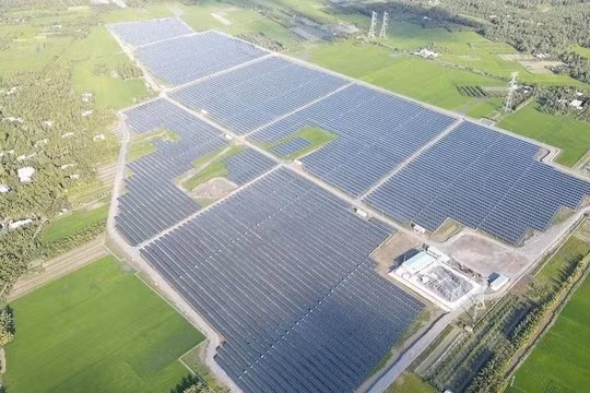 Một dự án nhà máy điện mặt trời của BCG tại tỉnh Vĩnh Long