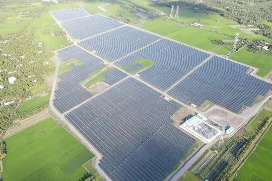 Một dự án nhà máy điện mặt trời của BCG tại tỉnh Vĩnh Long