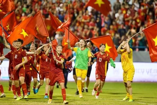 Đội tuyển bóng đá nữ Việt Nam lần thứ 3 liên tiếp giành HCV SEA Games.