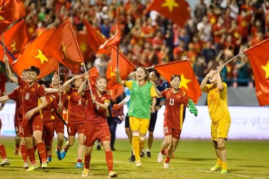 Đội tuyển bóng đá nữ Việt Nam lần thứ 3 liên tiếp giành HCV SEA Games.