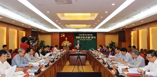 Ủy ban Kiểm tra Trung ương họp kỳ thứ 19. Ảnh: UBKTTƯ