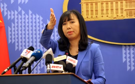 Người phát ngôn Bộ Ngoại giao Việt Nam Lê Thị Thu Hằng. Ảnh VOV