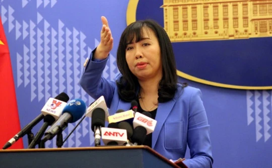 Người phát ngôn Bộ Ngoại giao Việt Nam Lê Thị Thu Hằng. Ảnh VOV