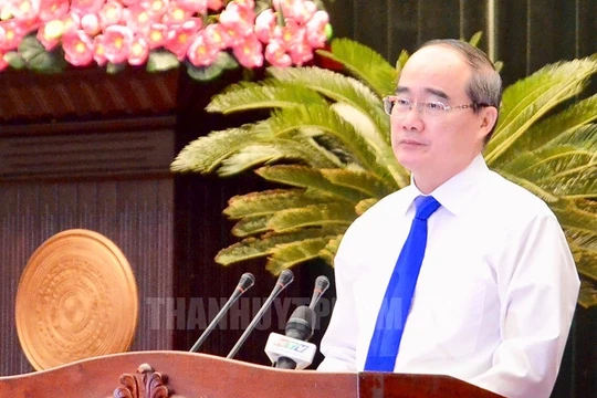 Bí thư Thành ủy TPHCM Nguyễn Thiện Nhân. Ảnh: hcmcpv.org.vn 