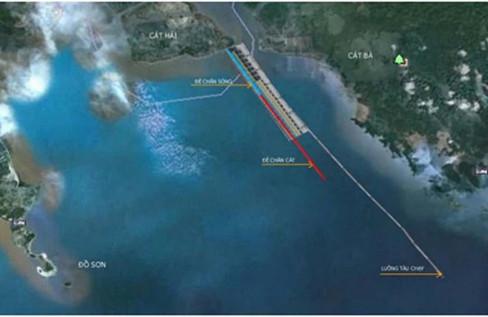 Phối cảnh cảng Lạch Huyện có sự tham gia của vốn Nhật Bản. Nguồn: Bộ GTVT