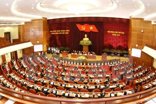 Toàn cảnh hội nghị Trung Ương 6. Ảnh TTXVN.