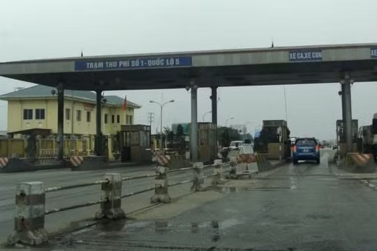 Trạm thu phí quốc lộ 5 thuộc xã Lê Thiện, huyện An Dương, Hải Phòng