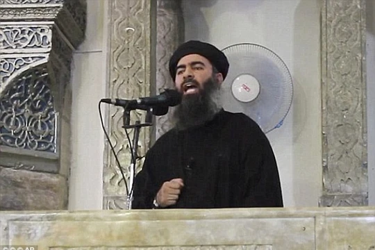 Thủ lĩnh tối cao của IS Abu Bakr al-Baghdadi. Ảnh: Dailymail
