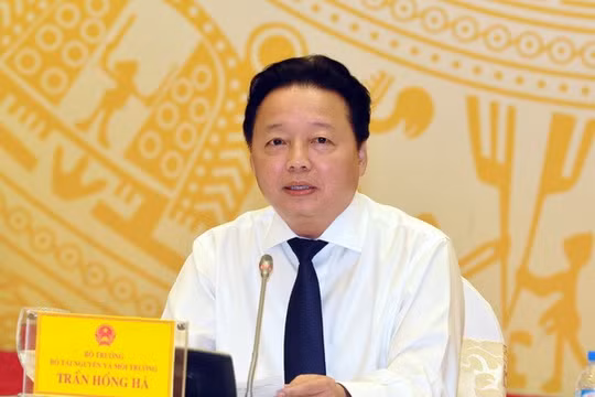 Bộ trưởng Bộ Tài nguyên và Môi trường Trần Hồng Hà. Ảnh: Dân trí