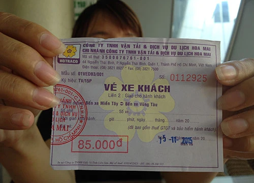 Hãng xe Hoa Mai chỉ xuất vé cho hành khách khi đến địa phận tỉnh Đồng Nai