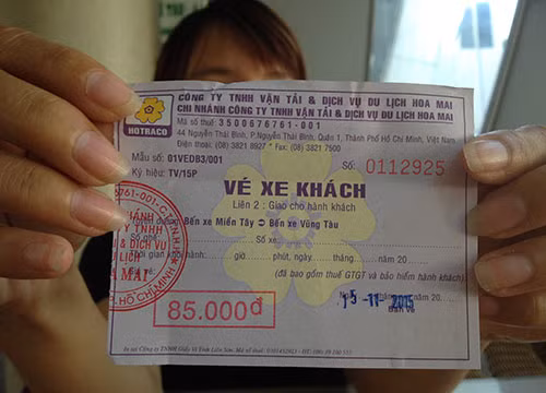 Hãng xe Hoa Mai chỉ xuất vé cho hành khách khi đến địa phận tỉnh Đồng Nai