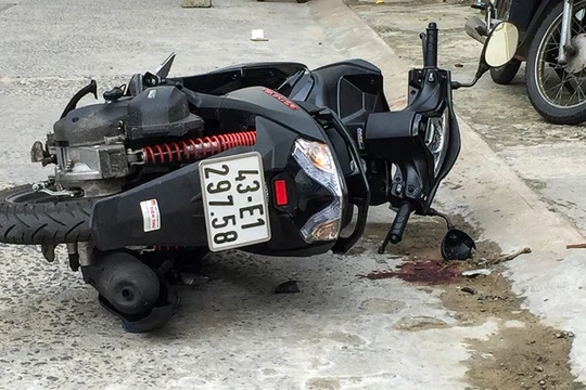 Hiện trường vụ án mạng. Ảnh: Đoàn Nguyên.