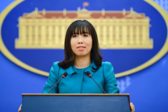 Người phát ngôn Bộ Ngoại giao Việt Nam Lê Thị Thu Hằng. Ảnh: Bộ ngoại giao