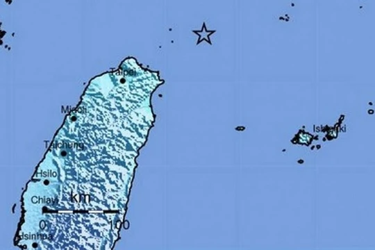 Khu vực bị ảnh hưởng mạnh nhất từ trận động đất là khu vực phía Bắc đảo Đài Loan