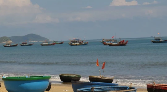 Một góc vùng biển Cảnh Dương.