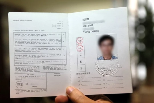 Mẫu GPLX quốc tế theo công ước Vienna 