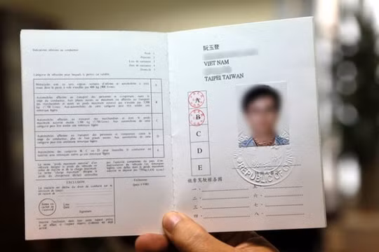 Mẫu GPLX quốc tế theo công ước Vienna 