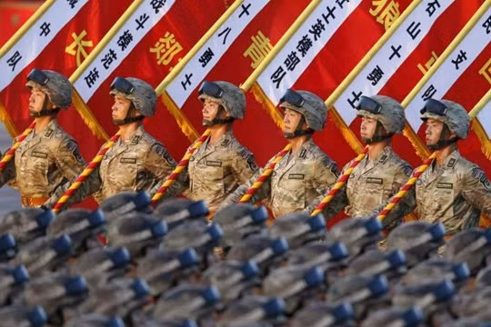 Quân đội Trung Quốc trong cuộc duyệt binh ngày 3.9.