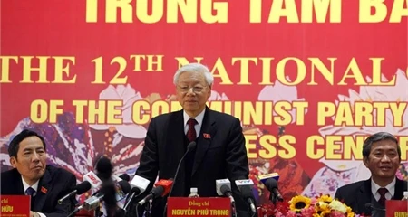 Tổng Bí thư Nguyễn Phú Trọng tại cuộc họp báo sáng 28/1