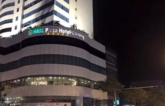 Hiện trường vụ rơi thang máy tại khách sạn Hoàng Anh Gia Lai. ảnh (FB Vu Ha Minh Thang)