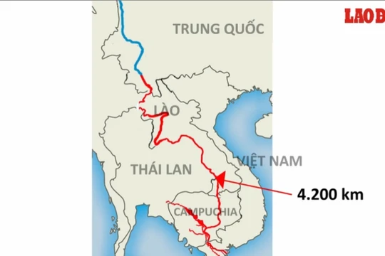 Trung Quốc có xả nước thì lượng nước này cũng phải vượt qua quãng đường lên tới 4.200 km mới có thể về tới Việt Nam