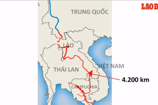 Trung Quốc có xả nước thì lượng nước này cũng phải vượt qua quãng đường lên tới 4.200 km mới có thể về tới Việt Nam