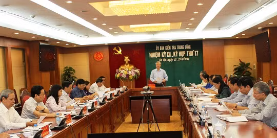 Ủy ban Kiểm tra Trung ương đã họp kỳ 17