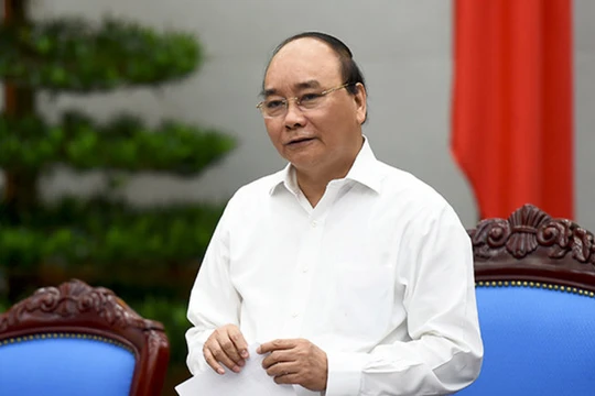 Thủ tướng Nguyễn Xuân Phúc phát biểu tại phiên họp ngày 23-6 - Ảnh: Cổng thông tin điện tử Chính phủ 