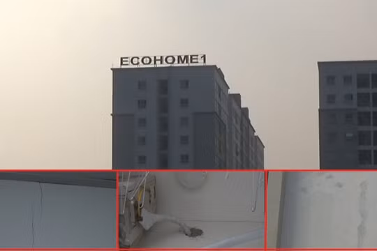 Chung cư Ecohome mới sử dụng đã vá chằng vá chịt