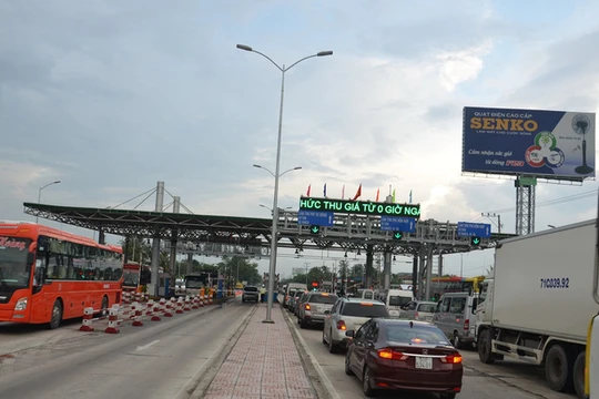 Trạm BOT Cai Lậy. Nguồn Soha