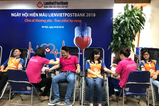 Ngày hội Hiến máu nhân đạo 2018 của LienVietPostBank