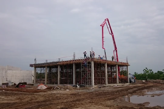 Hạng mục Nhà điều hành Nhà máy xử lý nước thải Vĩnh Niệm. Ảnh VietTimes
