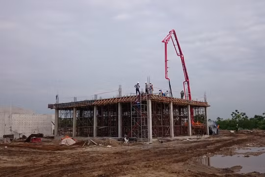 Hạng mục Nhà điều hành Nhà máy xử lý nước thải Vĩnh Niệm. Ảnh VietTimes