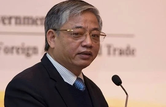 Thứ trưởng Bộ Lao động - Thương binh và xã hội Doãn Mậu Diệp chia sẻ về thị trường xuất khẩu lao động Việt Nam 2015. Ảnh: Anh Đức.