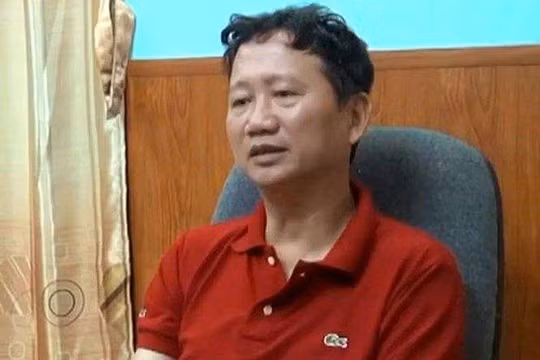 Ông Trịnh Xuân Thanh. Ảnh cắt từ clip của VTV