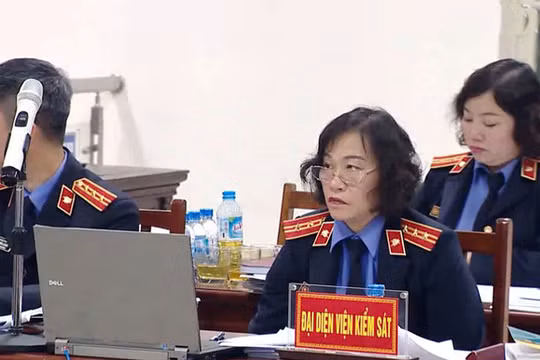 Đại diện VKS tại phiên tòa. Ảnh: TTXVN