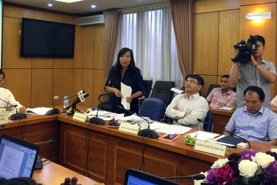 Bà Nguyễn Thị Kim Thoa cho rằng điều 292 Bộ luật hình sự năm 2015 không có sai sót và không cần phải sửa đổi - Ảnh: T.L.