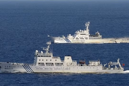 Tàu tuần duyên Nhật Bản xua đuổi một tàu tuần tra Trung Quốc gần quần đảo Senkaku
