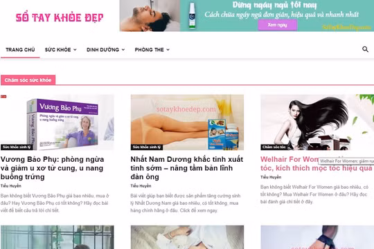 website sotaykhoedep.com bị cảnh báo