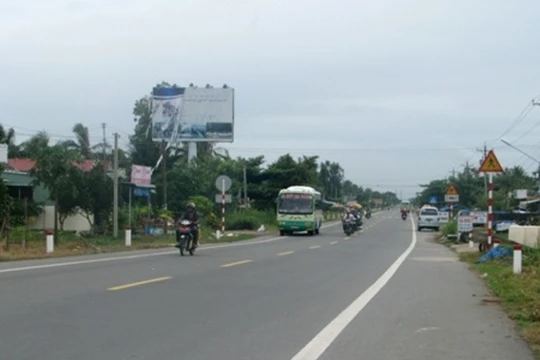 Quốc lộ 1 mới được nâng cấp đoạn qua Bạc Liêu. Ảnh: Internet