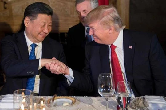 Chủ tịch Trung Quốc Tập Cận Bình và Tổng thống Mỹ Donald Trump. Ảnh: Nhật báo phố Wall.