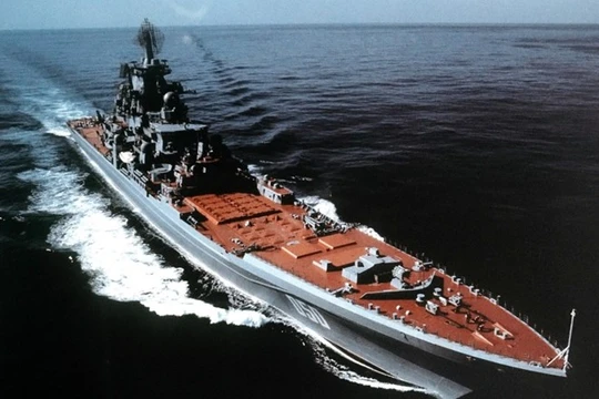 Một tàu chiến lớp Kirov của Nga.