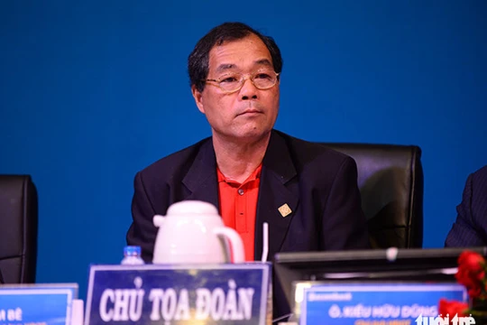 Ông Trầm Bê khi còn ở Sacombank - Ảnh: THUẬN THẮNG