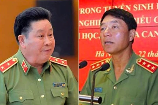 Hai tướng công an vừa bị giáng cấp hàm. Nguồn: CAND