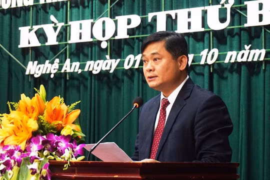 Tân Chủ tịch UBND tỉnh Nghệ An Thái Thanh Quý. Ảnh: Dân trí