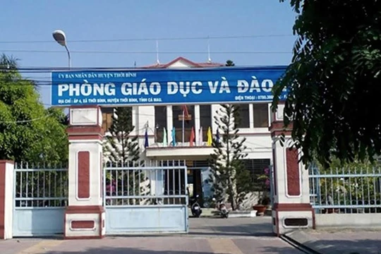 Phòng GD & ĐT huyện Thới Bình còn nợ lương giáo viên rất nhiều