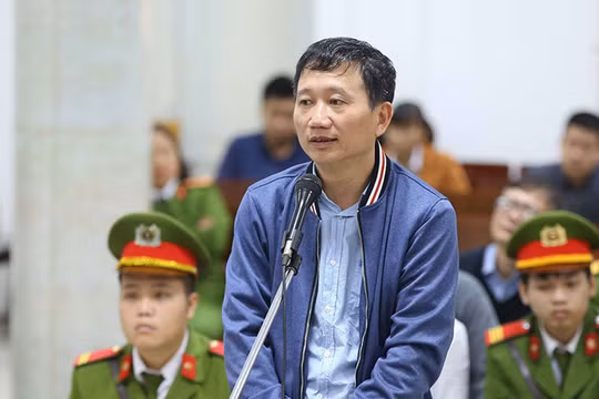 Bị can Trịnh Xuân Thanh trước tòa. Nguồn: Dân trí